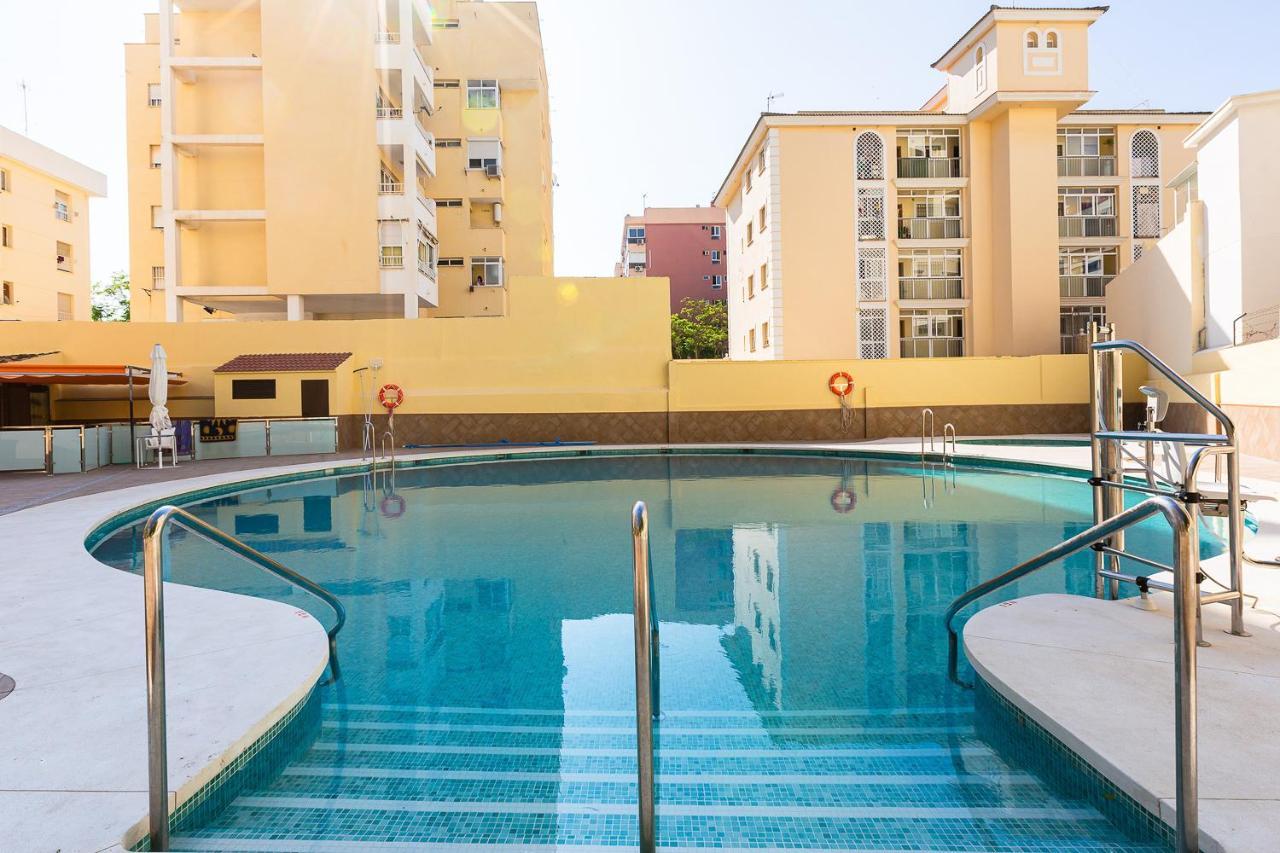 Ver853 - Estudio Con Terraza Vistas Al Mar, Piscina, Playa, Centro 토레몰리노스 외부 사진