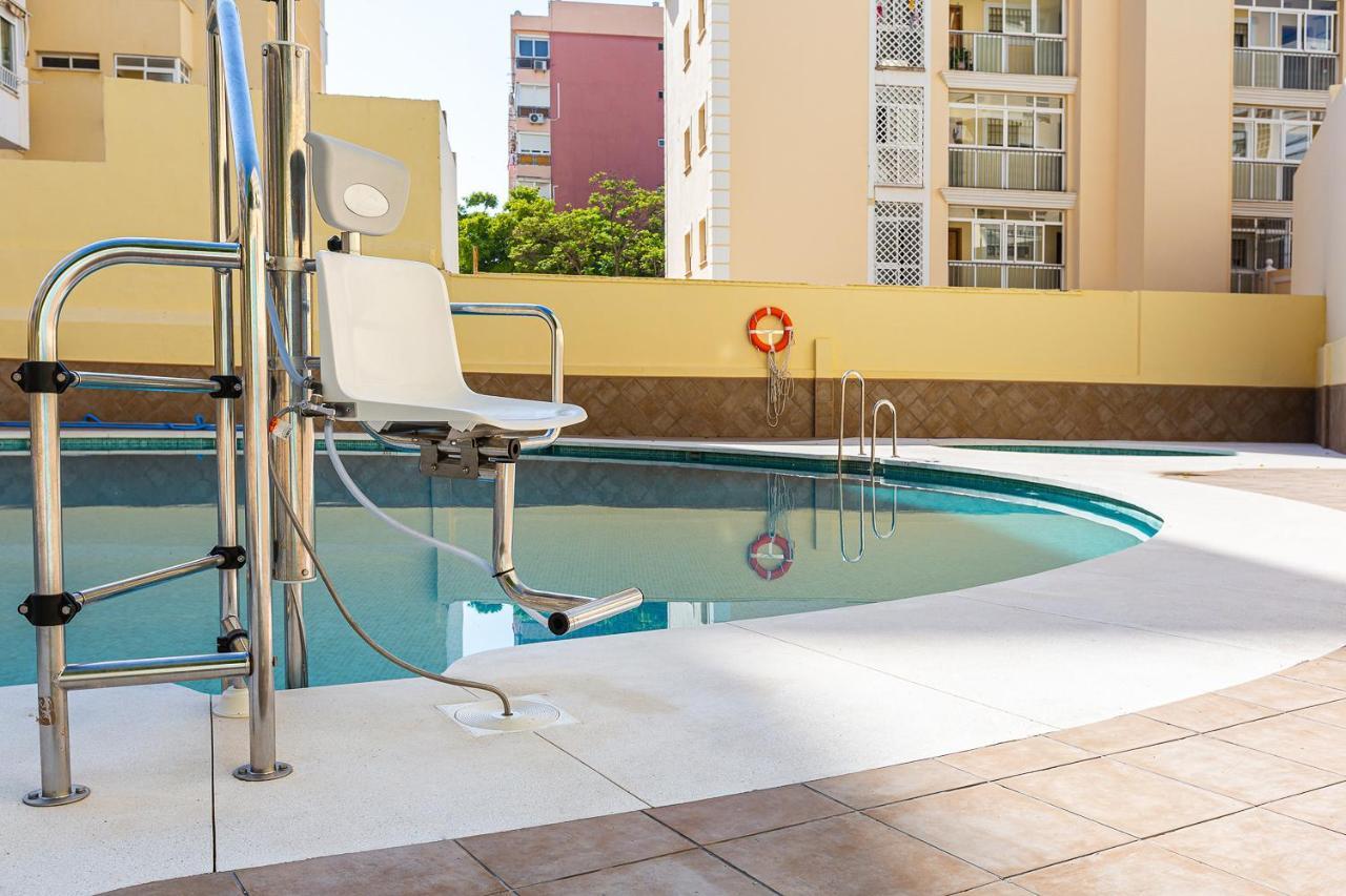 Ver853 - Estudio Con Terraza Vistas Al Mar, Piscina, Playa, Centro 토레몰리노스 외부 사진